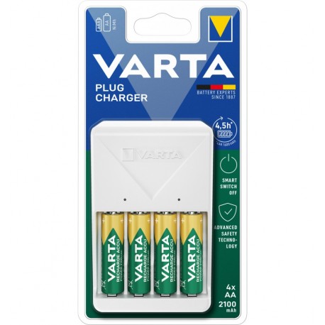 Caricabatterie Compatto a Spina Pocket Charger per 4 pile AA/AAA IBT-VCPOC2