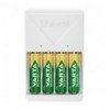 Caricabatterie Compatto a Spina Pocket Charger per 4 pile AA/AAA