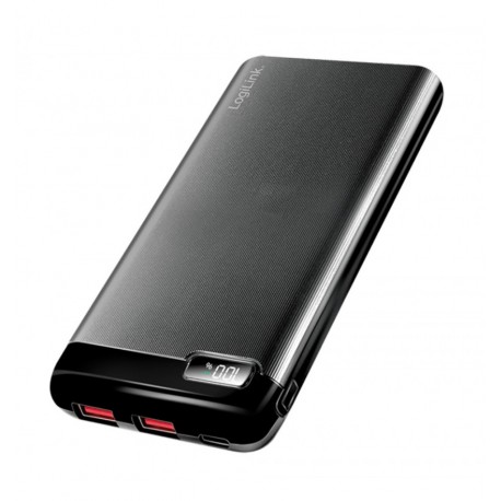 Power Bank 10000 mAh 2x USB-A 1x USB-C™ con Display PD e QC Nero I-CHARGE-10000LCD