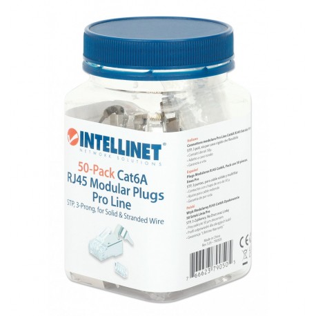 Confezione 50 plug RJ45 STP per Cavo Rigido/Flessibile Cat.6A IWP-JAR-C6A