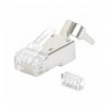  Confezione 50 plug RJ45 STP per Cavo Rigido/Flessibile Cat.6A