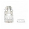  Confezione 50 plug RJ45 STP per Cavo Rigido/Flessibile Cat.6A