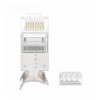  Confezione 50 plug RJ45 STP per Cavo Rigido/Flessibile Cat.6A