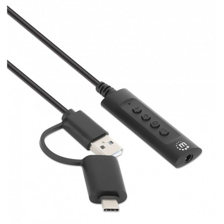 Cavo Adattatore 2-in-1 da USB-C™ e USB-A a Audio Stereo Aux da 3