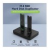 Docking Station Dual-Bay SSD M.2 NVME PCIe Sata 10 Gbps Duplicatori Clone Offline