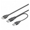 Cavo USB 2.0 ad Y 2xA maschio/A femmina 0.3 m ICOC USB2-PW5