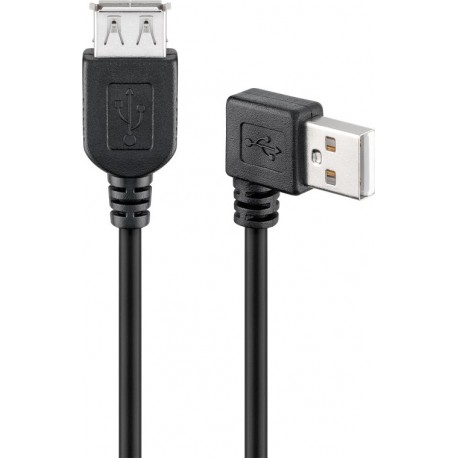 Cavo USB 2.0 A maschio angolato/A femmina 0,15 m ICOC U2-AA-ANR