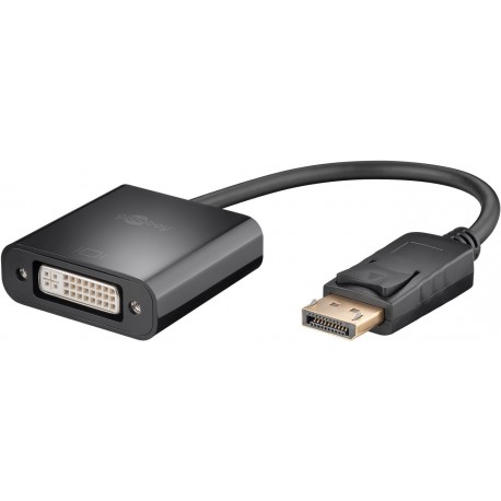 Cavo Monitor DisplayPort Maschio a DVI-D Femmina 20 cm Nero ICOC DSP-C-002F