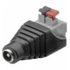 Adattatore DC 2.1x5.5mm Femmina Terminal Block 2 pin con Pulsante IADAP TB2-DC5521F