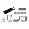 Box Esterno USB3.1 Gen 2 per SSD SATA M.2 I-CASE USB31C-NGFF
