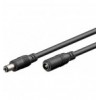 Cavo Prolunga di Alimentazione DC 2.5 mm 3 metri Nero