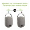 Mini Altoparlante Wireless BT V5.3 Speaker Luce LED Vivavoce TF USB Grigio ICASBL321GR