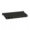 Cassetto Rack 19'' Fibra Ottica 24 porte LC Duplex/SC Simplex Nero I-CASE FO-24SCS