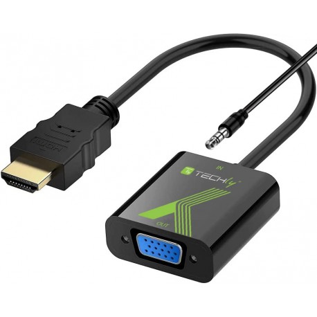 Cavo Convertitore Adattatore da HDMI™ a VGA 1920x1200 con Audio 3.5'' IDATA HDMI-VGA2A