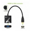 Cavo Convertitore Adattatore da HDMI™ a VGA 1920x1200 a 60Hz con Audio 3.5''
