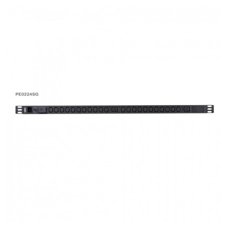 Multipresa Rack PDU 1U 22p IEC-C13 2p C19 Protezione Sovratensione I-CASE PE-0224SG