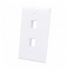 Placca Porta Frutti 2 Posti Mod.503 Bianco