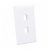 Placca Porta Frutti 2 Posti Mod.503 Bianco