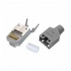 Plug per Cat. 5 e 6 STP con Guida e Copriconnettore