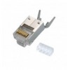 Plug per Cat. 5 e 6 STP con Guida e Copriconnettore