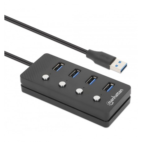 Hub USB 3.0 4 porte Type-A con Interruttori per Singola Porta IUSB32-HUB4AI