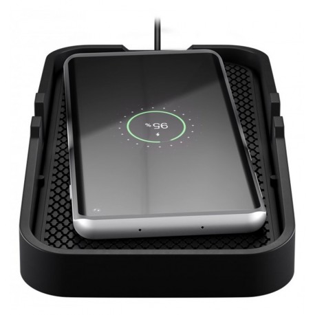 Caricatore Smartphone Qi Wireless da Auto 15W Silicone Nero I-CHARGE-WRPAD15W