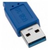 Cavo Prolunga USB 3.0 Superspeed A maschio/A femmina 1m Blu 