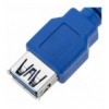 Cavo Prolunga USB 3.0 Superspeed A maschio/A femmina 1m Blu 