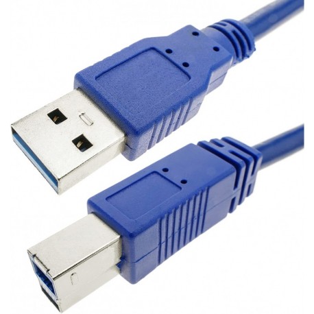 Cavo USB 3.0 Superspeed A maschio/B maschio 2 m blu ICOC U3-AB-20-BL