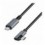 Cavo HighSpeed E-mark PD USB-C™ Maschio Angolato/USB-C™ Maschio Dritto 3 metri Nero