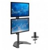 Supporto da Scrivania 2 Monitor 13-27'' Fissaggio con Base o Vite Passante