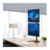 Supporto da Scrivania 2 Monitor 13-27'' Fissaggio con Base o Vite Passante