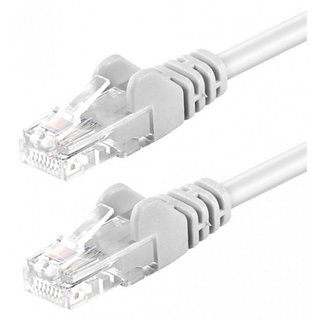 Cavo di rete Patch in Rame Cat. 5e Bianco UTP 3 m ICOC U5EB-030-WH