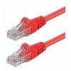 Cavo di rete Patch in Rame Cat. 5e Rosso UTP 1 m ICOC U5EB-010-RE