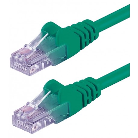 Cavo di rete Patch in Rame Cat. 5e Verde UTP 1 m ICOC U5EB-010-GREE