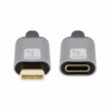 Cavo prolunga USB 3.2 Gen 2 USB-C™ M/F 1m Nero