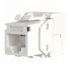 Frutto Keystone Cat.6A UTP Bianco con tappo antipolvere IWP-MD C6A/SHUTW