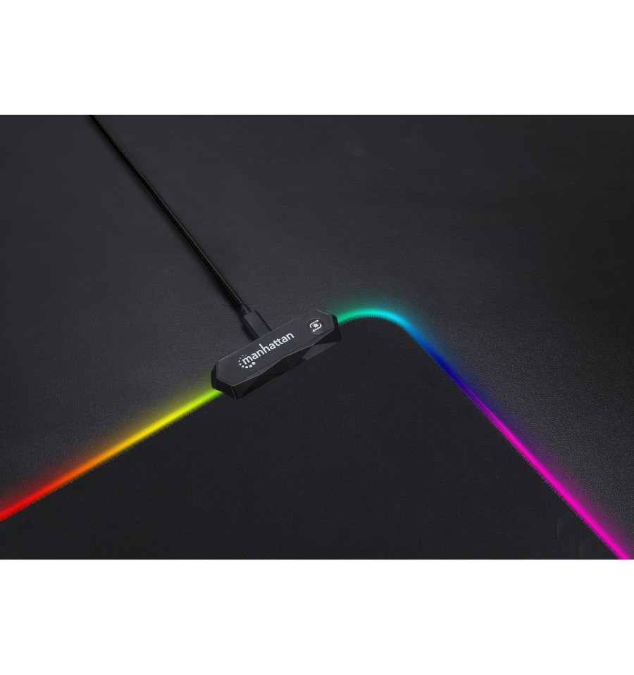 Tappetino Mouse Gaming XXL Illuminazione LED Effetti Luce RGB ICA-MP GAMEXL- RGB Manhattan