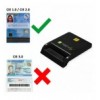 Lettore/Scrittore di Smart Card USB-C™ Compatto Nero I-CARD CAM-USB2TYC