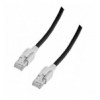 Cavo di Rete Patch in Rame SFTP Cat. 6A Nero con Led Tracciamento 3m ICOC SF6A-030-VCBK