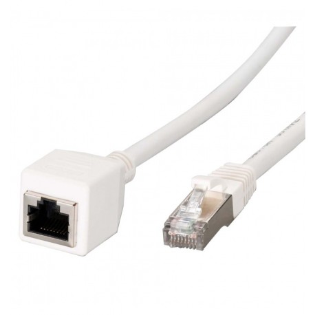 Cavo Patch RJ45 di Prolunga CAT 6A S/FTP AWG26 1m Bianco ICOC F6A-010-EXT