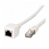 Cavo Patch RJ45 di Prolunga CAT 6A S/FTP AWG26 1m Bianco ICOC F6A-010-EXT