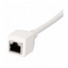 Cavo Patch RJ45 di Prolunga CAT 6A S/FTP AWG26 1m Bianco