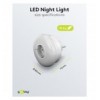 Luce Notturna a 3 LED Plug-In con Sensore Crepuscolare Bianco Freddo