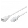 Cavo prolunga VDE C13 F a C14 M 1m Bianco ICOC 03-NC-01WH