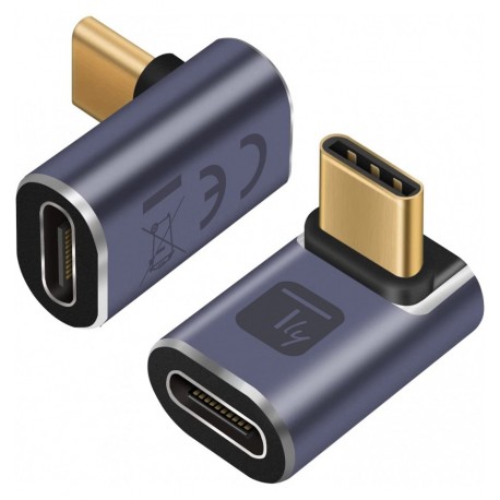 Adattatore USB-C™ Maschio/Femmina Angolato 90° 40Gbps 4K e 8K IADAP USB4C-40G