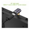 Adattatore USB-C™ Maschio/Femmina Angolato 90° 40Gbps 4K e 8K