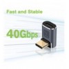 Adattatore USB-C™ Maschio/Femmina Angolato 90° 40Gbps 4K e 8K