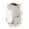 Adattatore Modulare Keystone RJ45 Accoppiatore di Rete Cat.6A F/F Schermato FTP