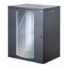 Armadio Rack 19'' a Muro 16U P 600mm Porta Vetro Nero I-CASE EW-2816BK6